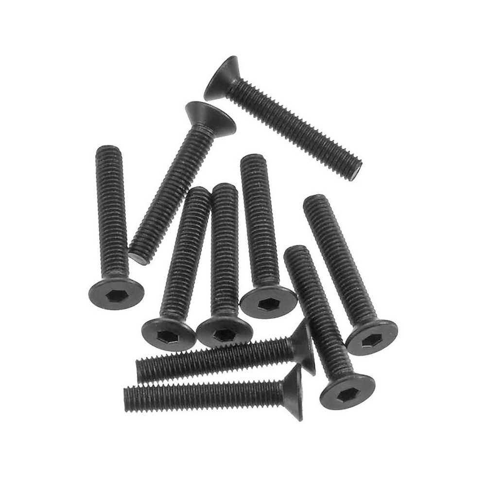 Axial Racing Hex Socket Flat Head M3x18mm Black 10 AXIC0148