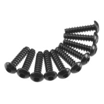 Tornillo autorroscante de cabeza redonda hexagonal M3x12mm negro Axial AXIC0123