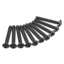 Tornillo autorroscante de cabeza redonda hexagonal M3x18mm negro Axial AXIC0124