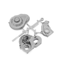 Caja de transmisión plateada LCX Racing Axial AXIC1531