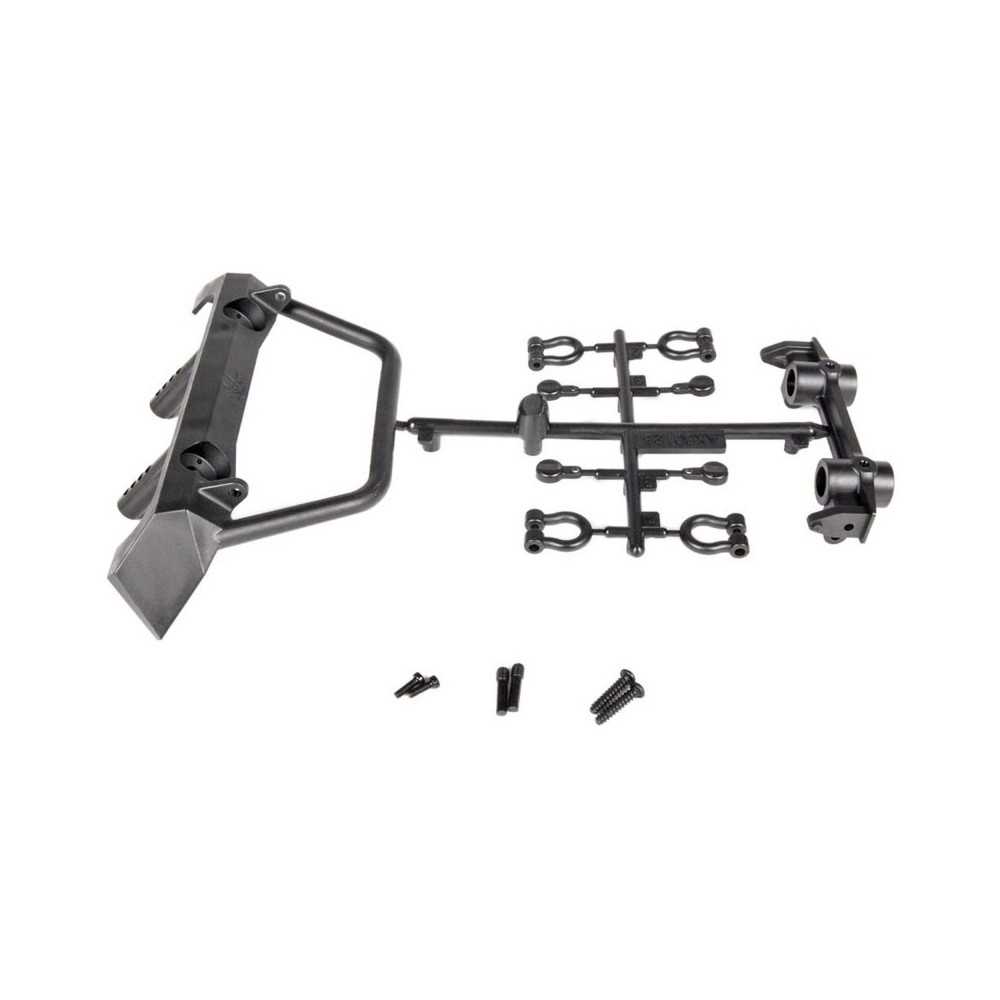 Parachoques delantero con luces para SCX10 Poison Spyder JK Brawler Axial AXIC4348