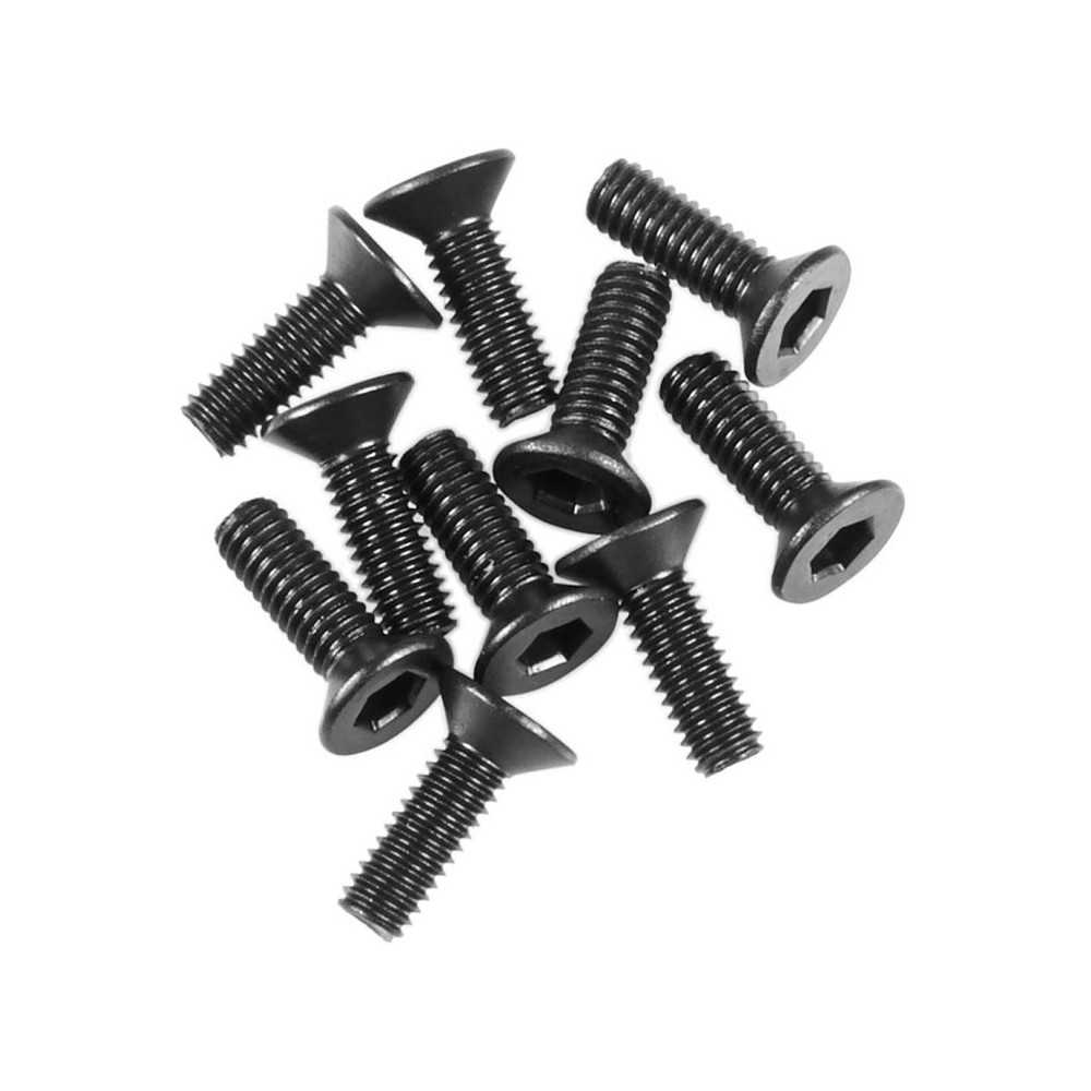 Axial Racing M2.6x8mm Hex Socket Flat Head Black 10 AXIC3372