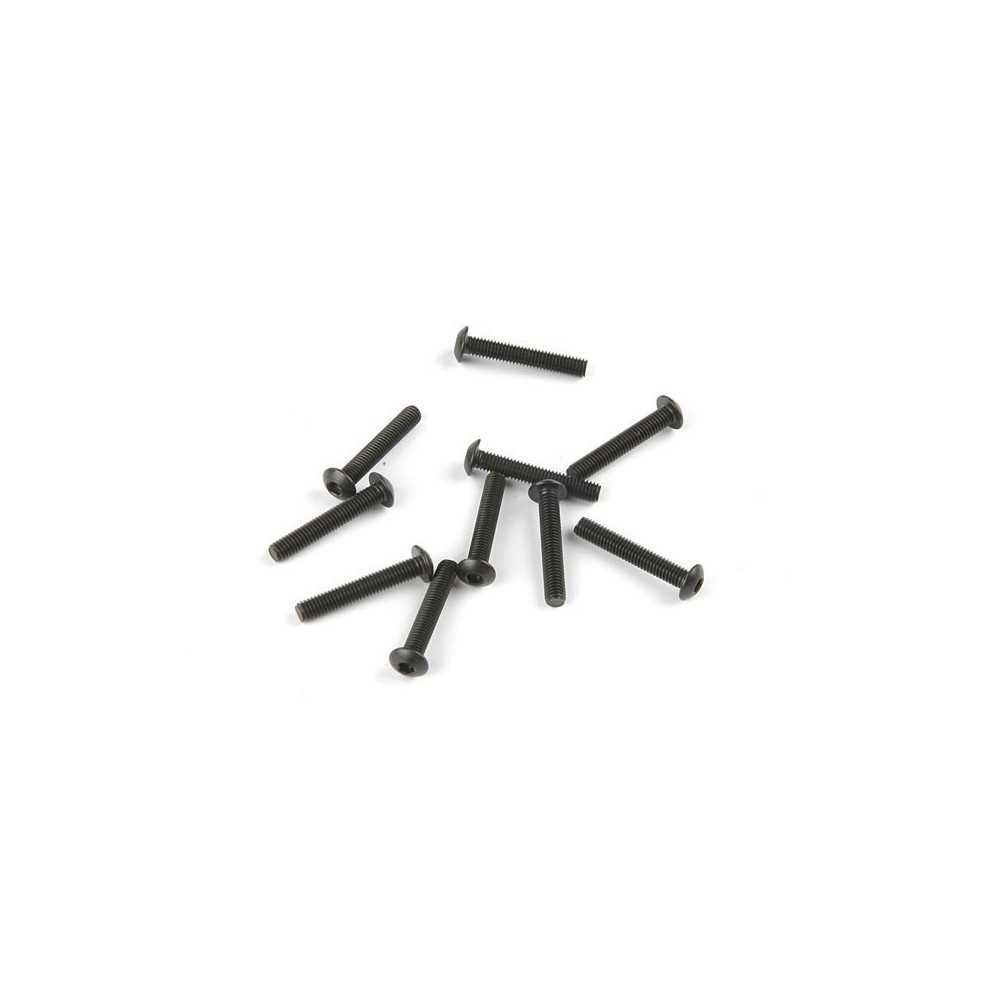 Axial Racing M3x18mm Hex Socket Button Head - Black 10pcs AXA118