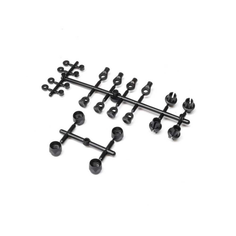 Axial Racing Molded Shock Parts Set: 1-10 SCX10 PRO AXI233034