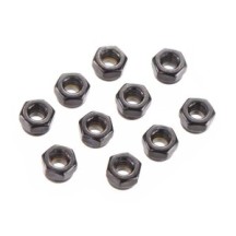 Axial Racing Nylon Locking Hex Nut 4mm Black 10 AXIC3151
