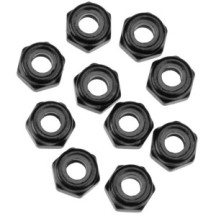 Axial Racing Nylon Locking Hex Nut M3 Black 10 AXIC1053