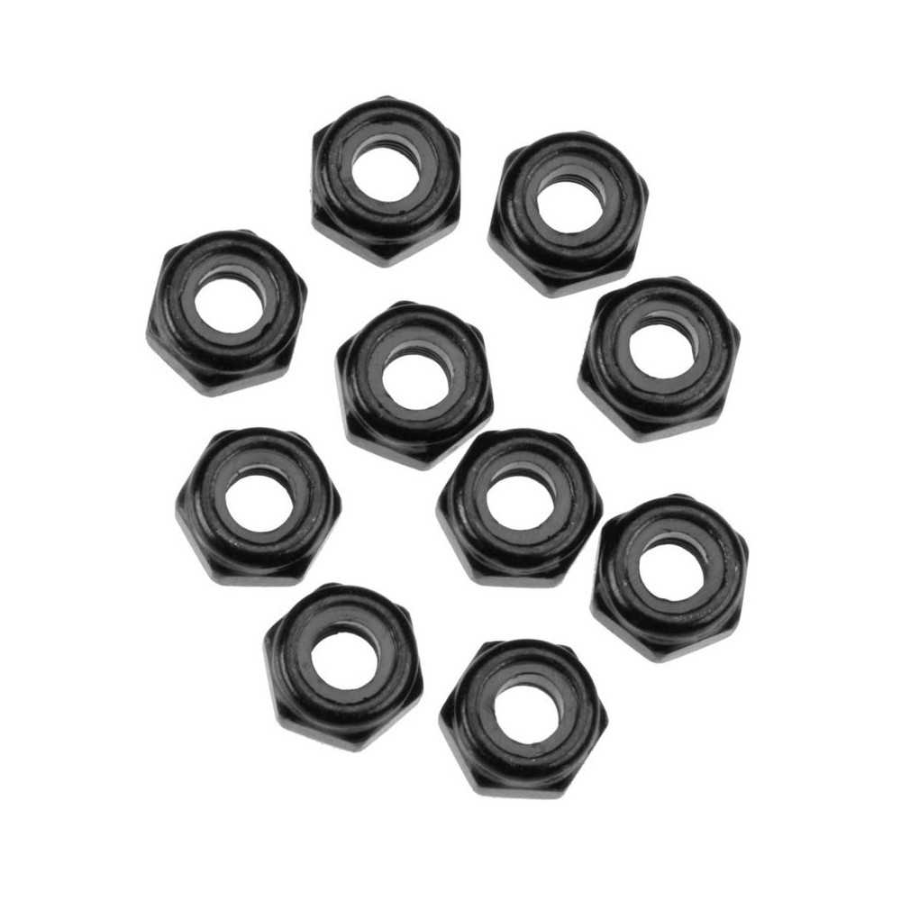 Axial Racing Nylon Locking Hex Nut M3 Black 10 AXIC1053 Axial Racing Nylon Locking Hex Nut M3 Black 10 AXIC1053