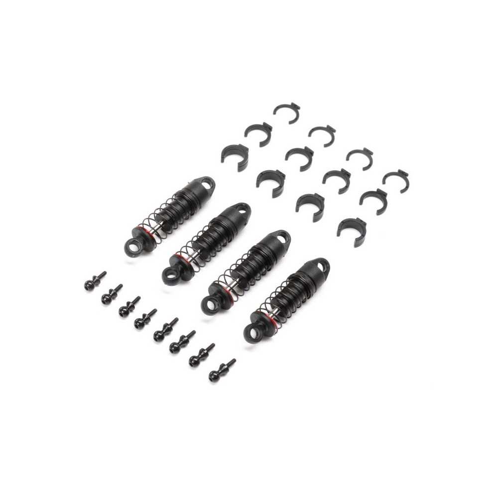 Axial Racing Oil Shock Set 6mm .213 lbs-in Red: SCX24 4 AXI203002 Axial Racing Oil Shock Set 6mm .213 lbs-in Red: SCX24 4 AXI203002