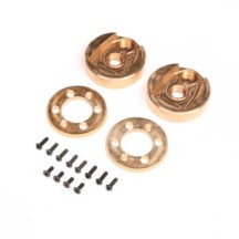 Axial Racing Portal Cover and Weights Brass 122.4g 34.6g ea AF16P: AXP8 AXI-2201