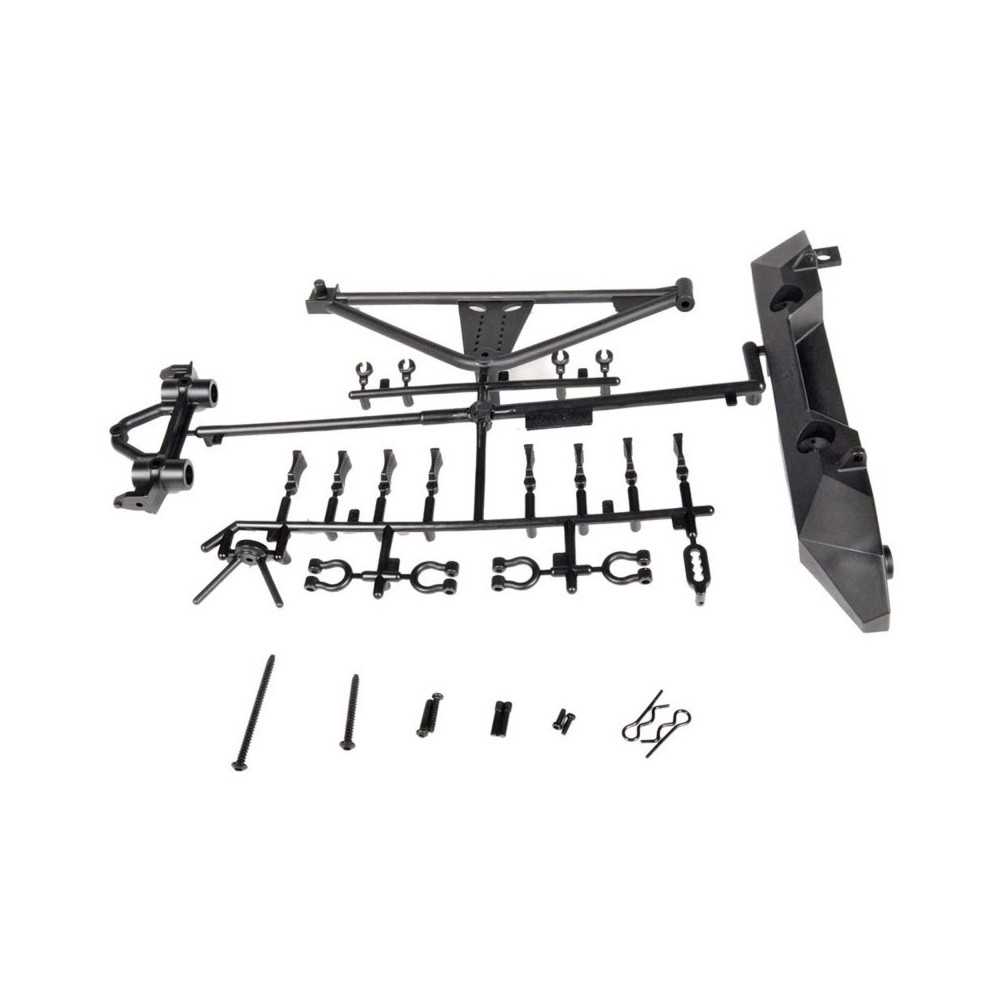 Portarueda trasero de parachoques SCX10 Poison Spyder JK Axial AXIC4349 Portarueda trasero de parachoques SCX10 Poison Spyder JK Axial AXIC4349
