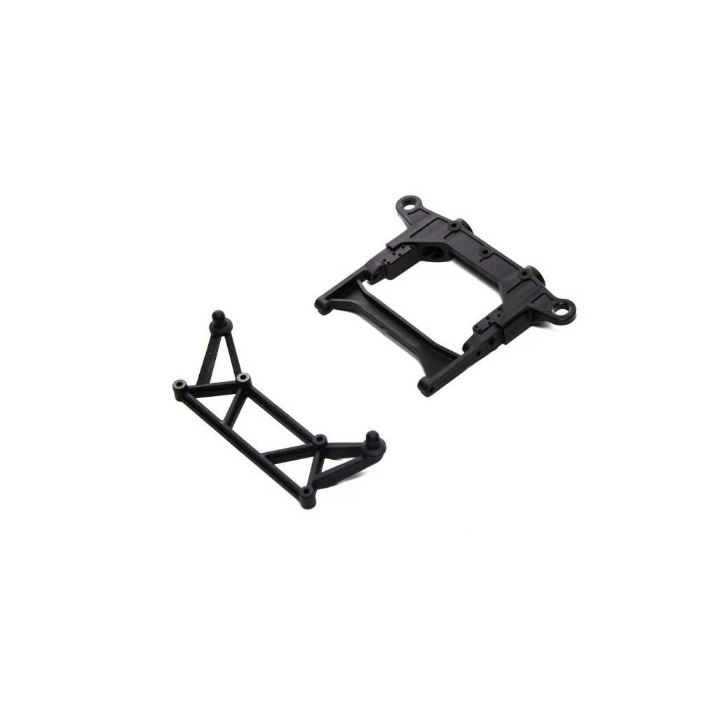 Axial Racing Rear Chassis Brace Bumper Body Mount: SCX10 III AXI231024