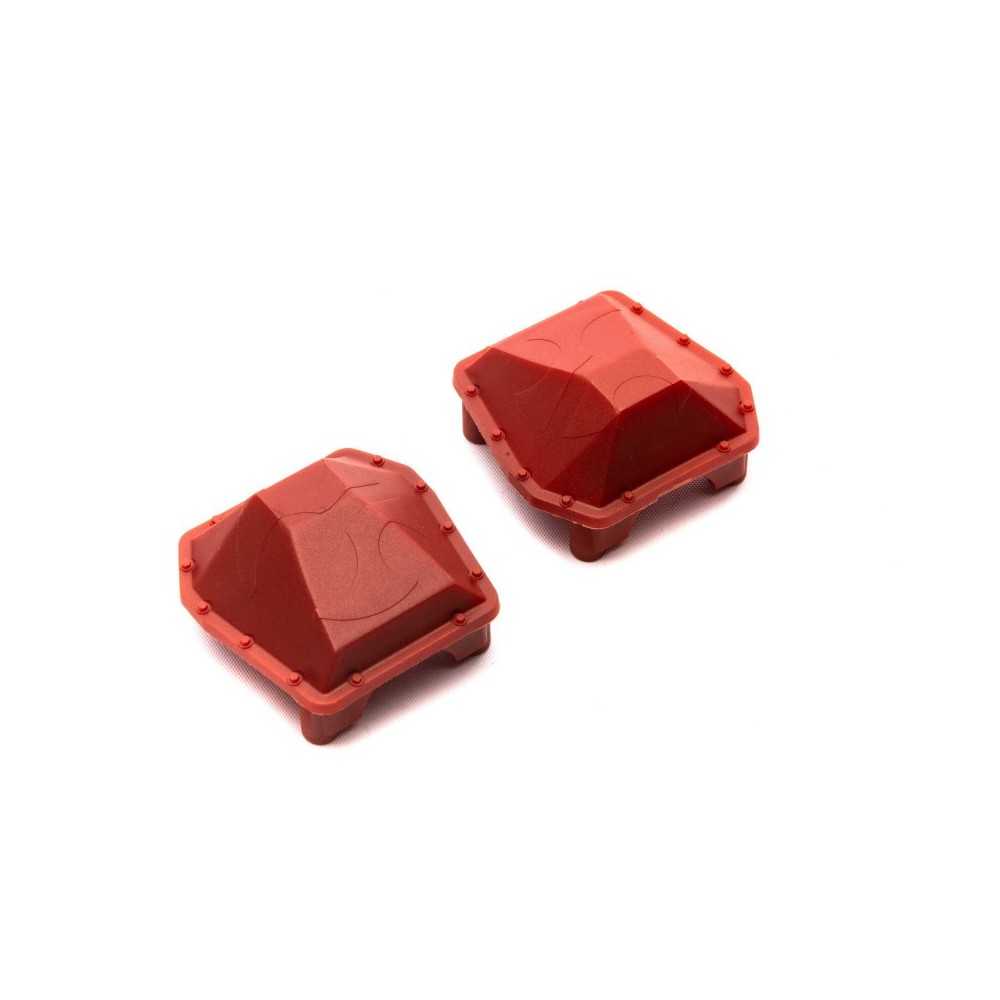Axial Racing SCX6: AR90 Diff Cover Axle Housing Red 2 AXI252002