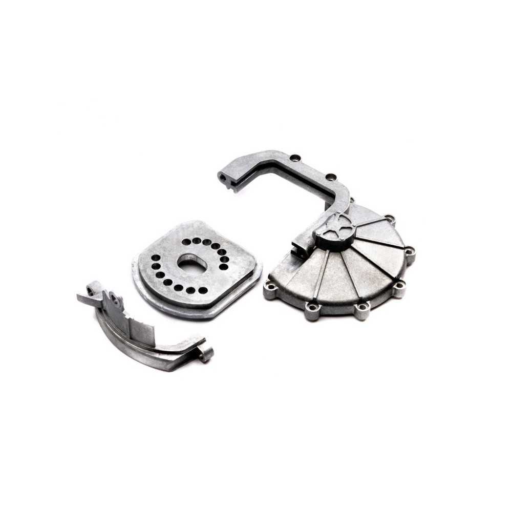 Axial Racing SCX6: Motor Plate & Clamp AXI252012