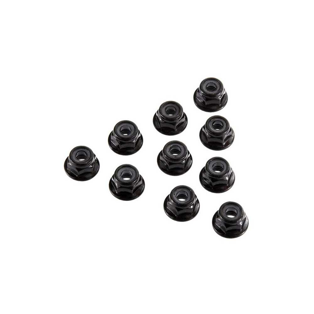 Axial Racing Serrated Nylon Lock Nut Black 4mm 10 AXIC3150 Axial Racing Serrated Nylon Lock Nut Black 4mm 10 AXIC3150