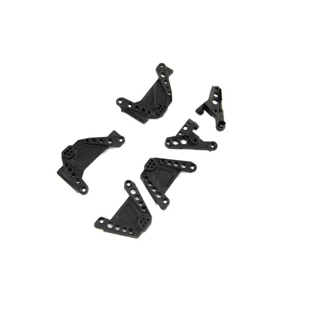 Axial Racing Shock Towers & Panhard Mounts FR-RR: SCX10 III AXI231017