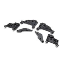 Torres de amortiguador y soportes Panhard delanteros y traseros Racing SCX10 III HP Axial AXI-2996