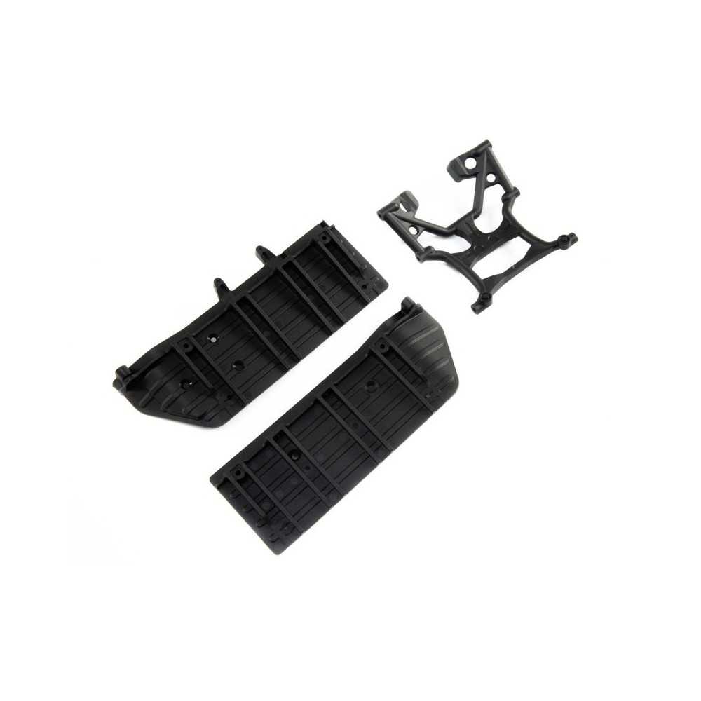 Placas laterales y refuerzo de chasis Racing SCX10 III Axial AXI231014