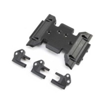 Axial Racing Skid Plate & Upper Link Mounts: SCX10 III Base Camp AXI231047