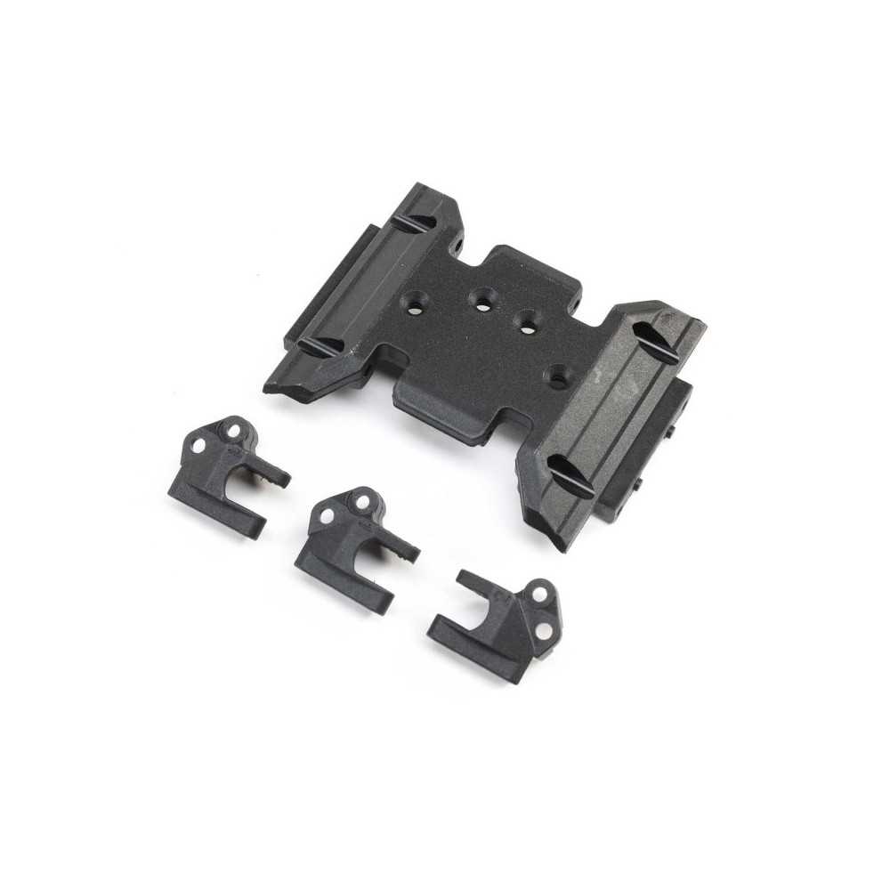 Axial Racing Skid Plate & Upper Link Mounts: SCX10 III Base Camp AXI231047 Axial Racing Skid Plate & Upper Link Mounts: SCX10 III Base Camp AXI231047