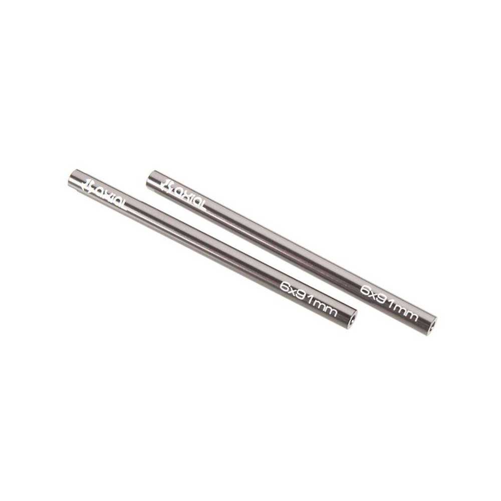 Axial Racing Threaded Aluminum Pipe 6x91mm Grey 2 AXIC3524