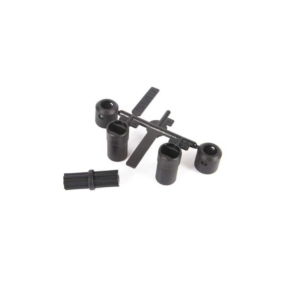 Axial Racing V2 6x6 Driveshaft Set Short: WB8 AXI232001