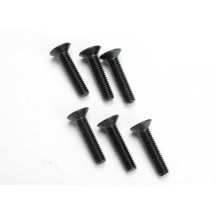 Tornillos 4x18mm avellanados hexag. Traxxas