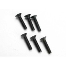 Traxxas Screws 4x18mm countersunk machine (hex drive) (6) TRX2547