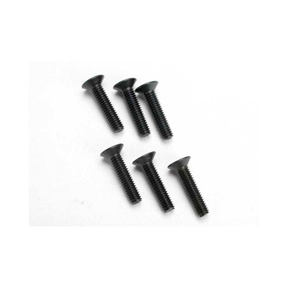 Tornillos 4x18mm avellanados hexag. Traxxas