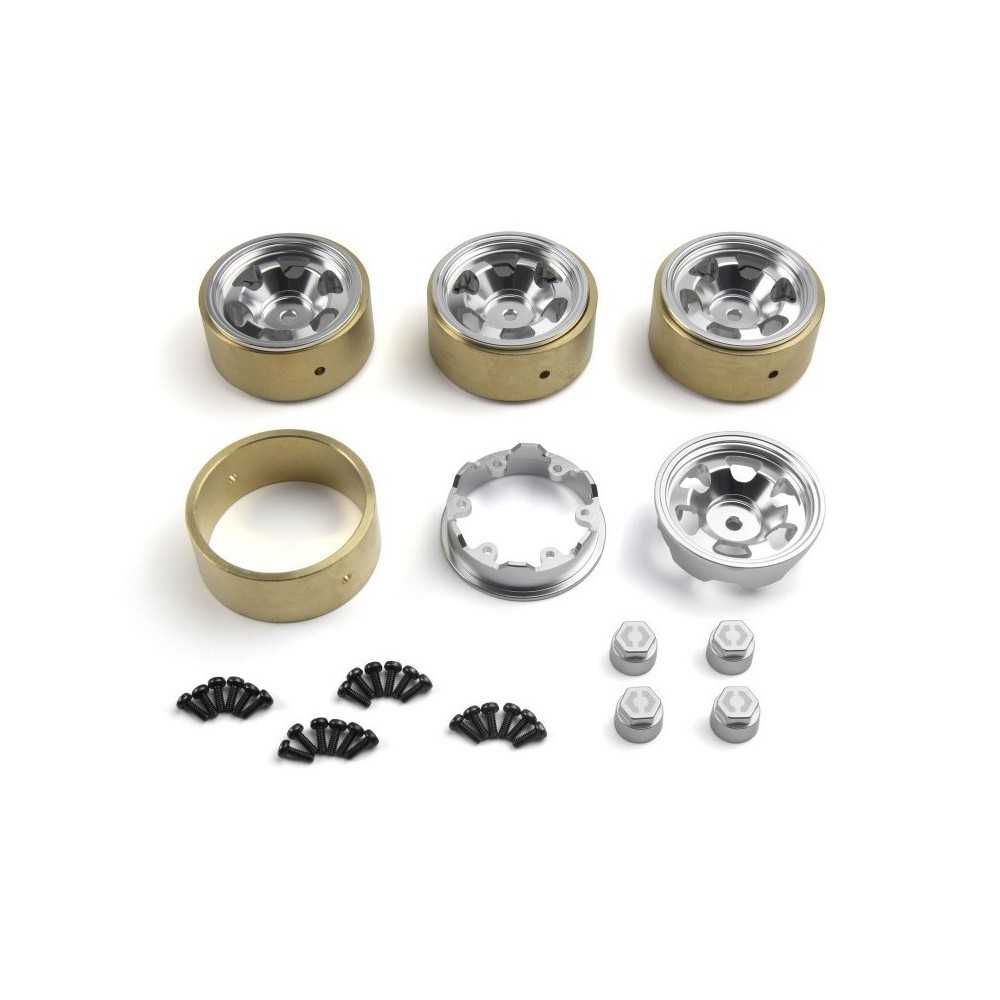 HPI Racing CL6 Aluminum Wheel 1.2in Silver-4pcs HPI-161246