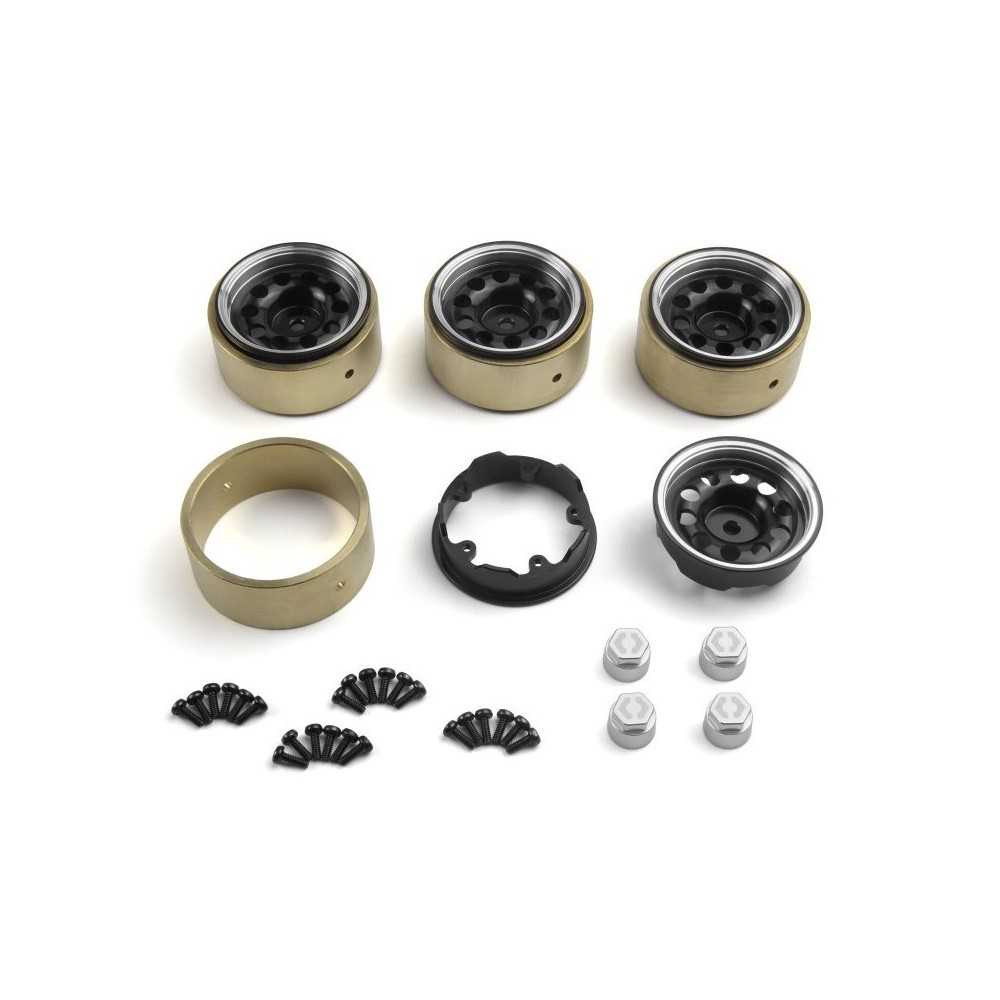 HPI Racing CS10 Aluminum Wheel 1.2in Black-4pcs HPI-161245