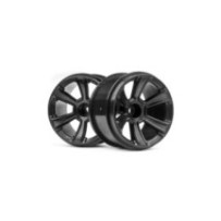 HPI Racing HPI Racing 6-Shot Mt Wheel Black-2Pcs HPI-115327