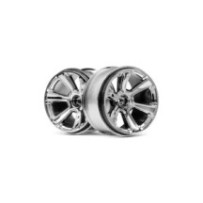HPI Racing HPI Racing 6-Shot Mt Wheel Chrome-2Pcs HPI-115324