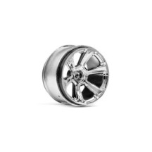 HPI Racing HPI Racing 6-Shot Mt Wheel Chrome-2Pcs HPI-115324