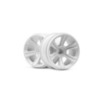HPI Racing HPI Racing 6-Shot Mt Wheel White-2Pcs HPI-115325