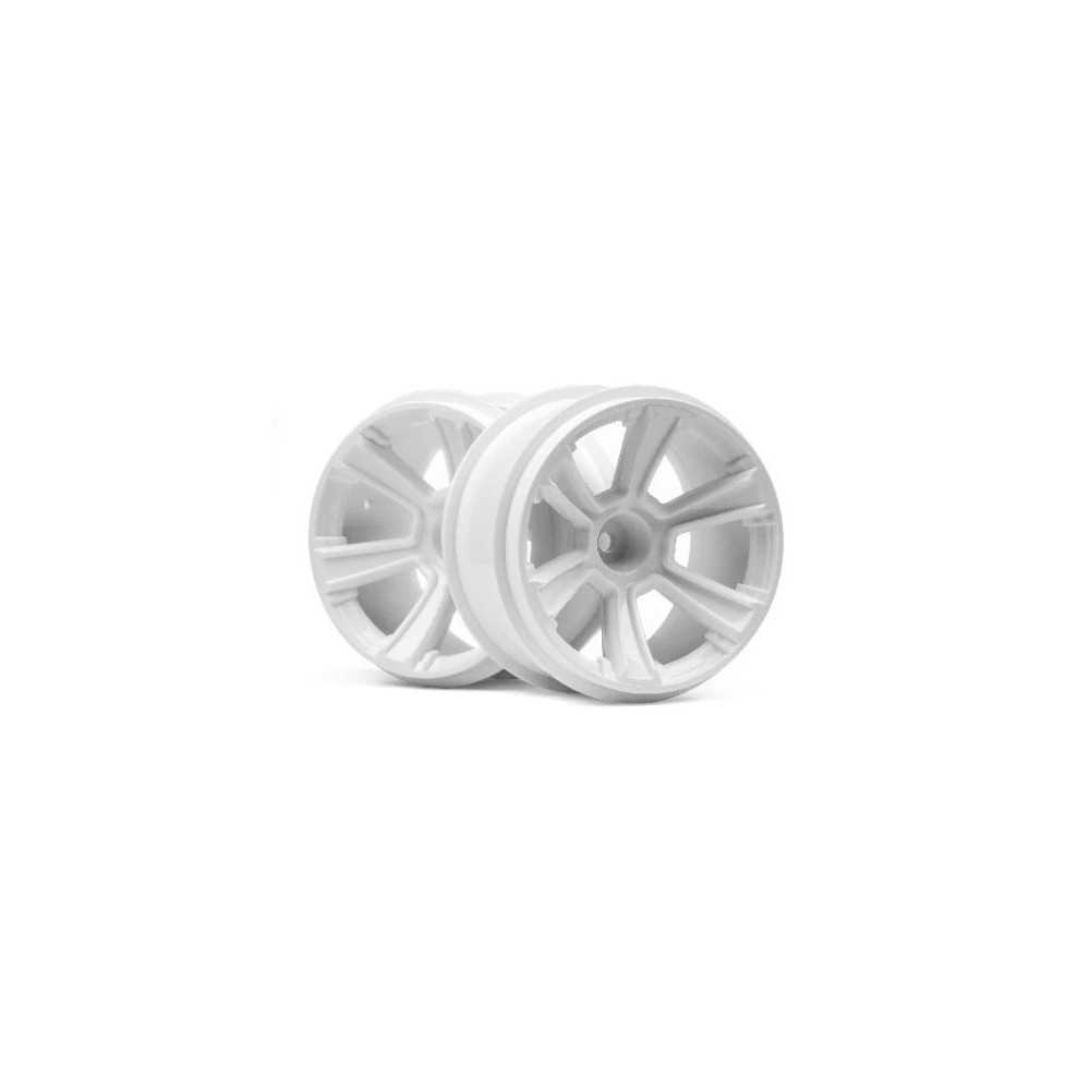 HPI Racing HPI Racing 6-Shot Mt Wheel White-2Pcs HPI-115325
