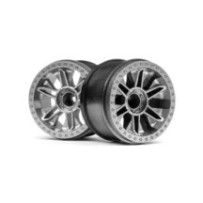 HPI Racing HPI Racing 6-SHOT ST WHEEL SILVER-2PCS HPI-120136