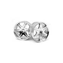 HPI Racing HPI Racing Lp29 Wheel Work Ls406 Chrome 2Pcs HPI-3343