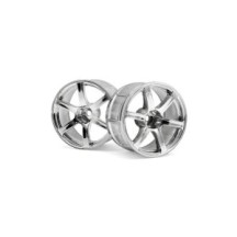 HPI Racing HPI Racing Lp32 Wheel Yokohama Avs Model T6 Chrome 2Pcs HPI-33466