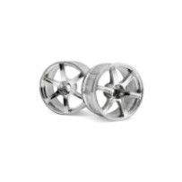 HPI Racing HPI Racing Lp32 Wheel Yokohama Avs Model T6 Chrome 2Pcs HPI-33466