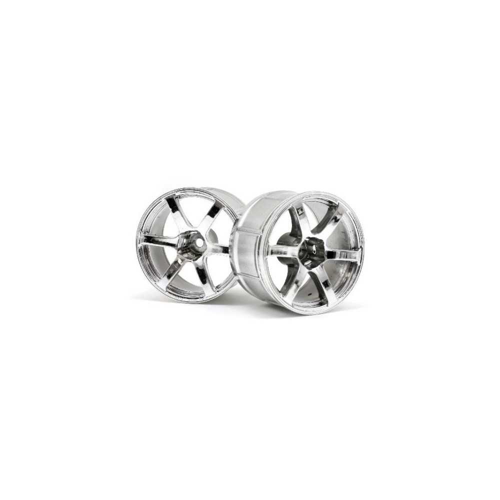 HPI Racing HPI Racing Lp35 Wheel Yokohama Avs Model T6 Chrome 2Pcs HPI-33467