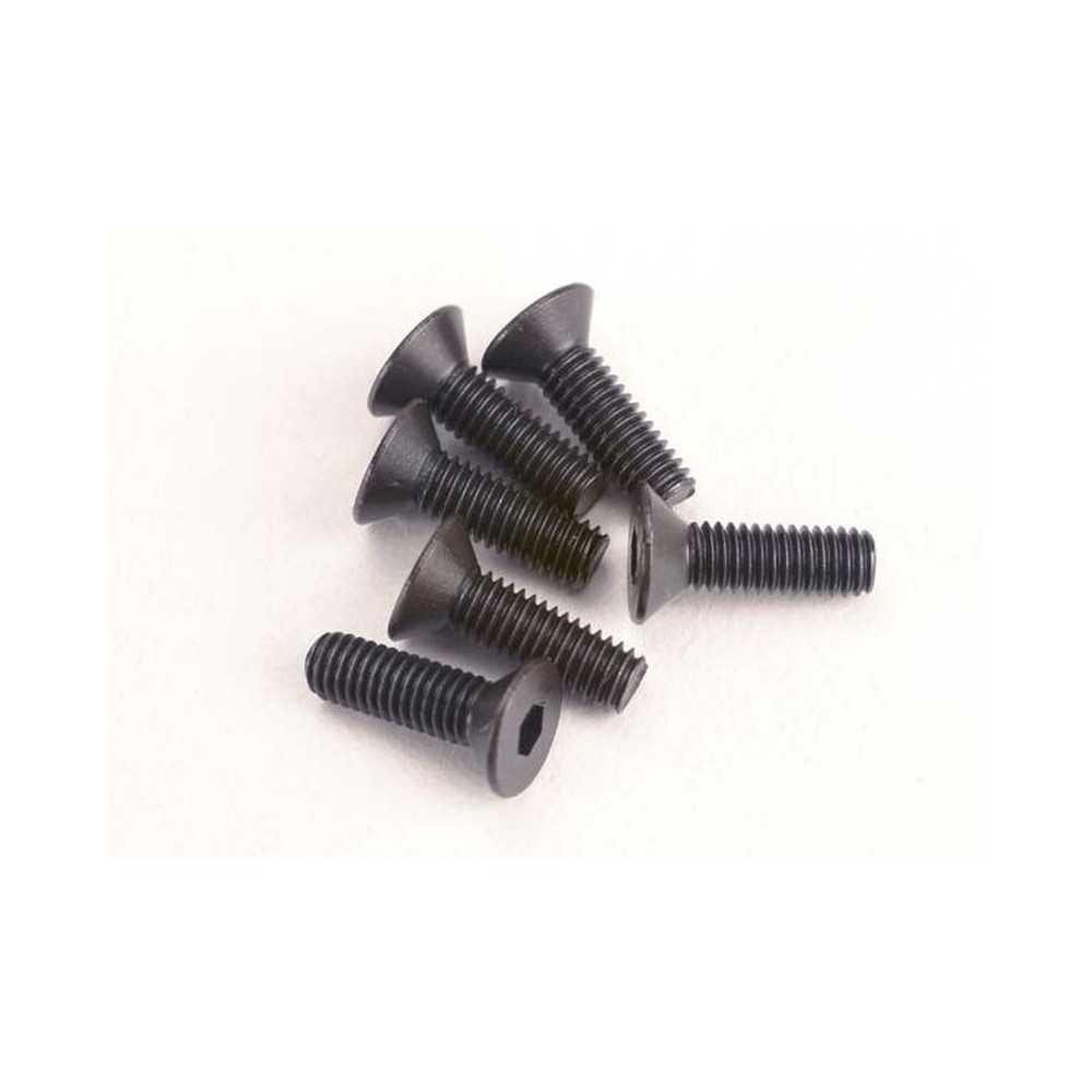Traxxas Screws 3x10mm countersunk machine (6) (hex drive) TRX2551