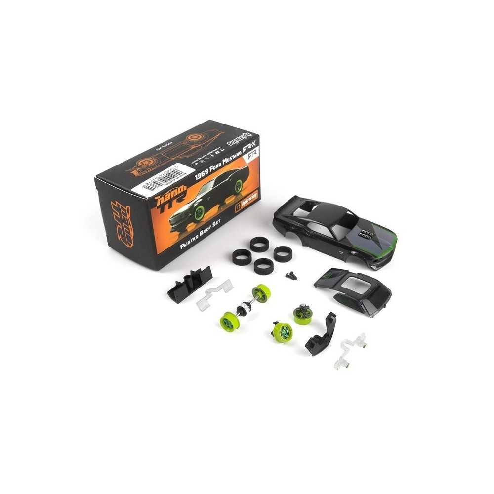 Carrocería RC eléctrica 1/64 HPI Racing nano-TTR Ford Mustang 1969 RTR-X Painted Body Set HPI-160979