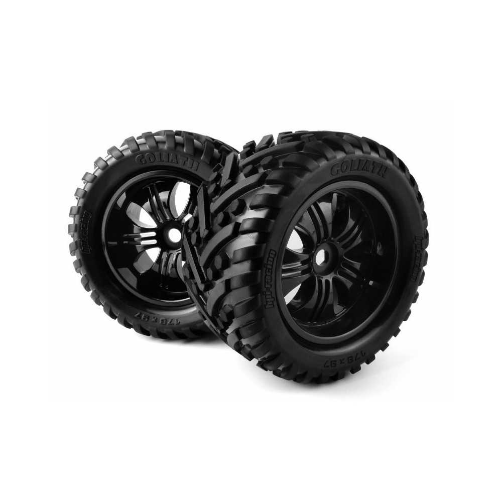 HPI Racing Mounted Goliath Tire on 3251 Tremor Black Wheel HPI-160507 HPI Racing Mounted Goliath Tire on 3251 Tremor Black Wheel HPI-160507