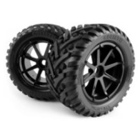 HPI Racing Mounted Goliath Tire on 3256 Blast Black Wheel HPI-160506