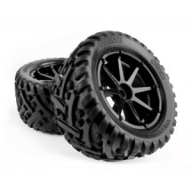 HPI Racing Mounted Goliath Tire on 3256 Blast Black Wheel HPI-160506