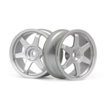 HPI Racing TE37 Wheel 26mm Matte Chrome 0mm Offset HPI-160751