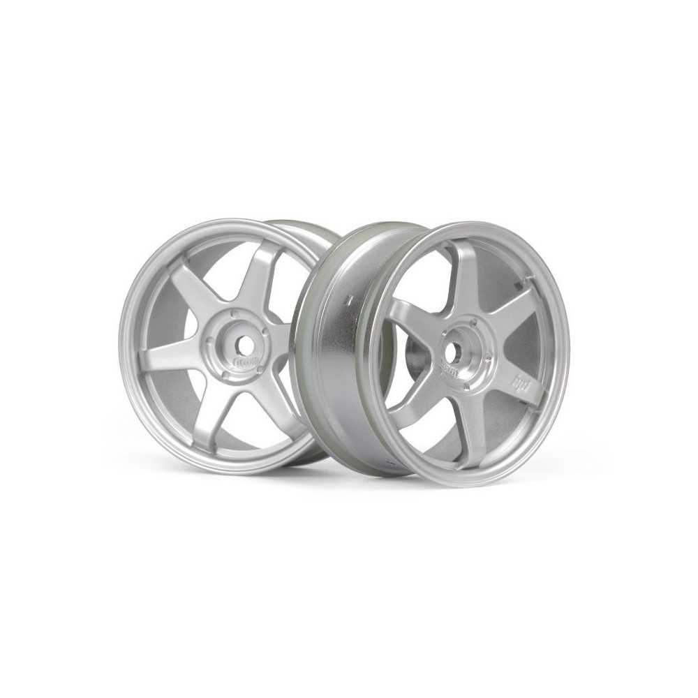 HPI Racing TE37 Wheel 26mm Matte Chrome 0mm Offset HPI-160751