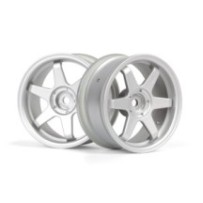 HPI Racing TE37 Wheel 26mm Matte Chrome 3mm Offset HPI-160752
