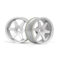 HPI Racing TE37 Wheel 26mm Matte Chrome 6mm Offset HPI-160753