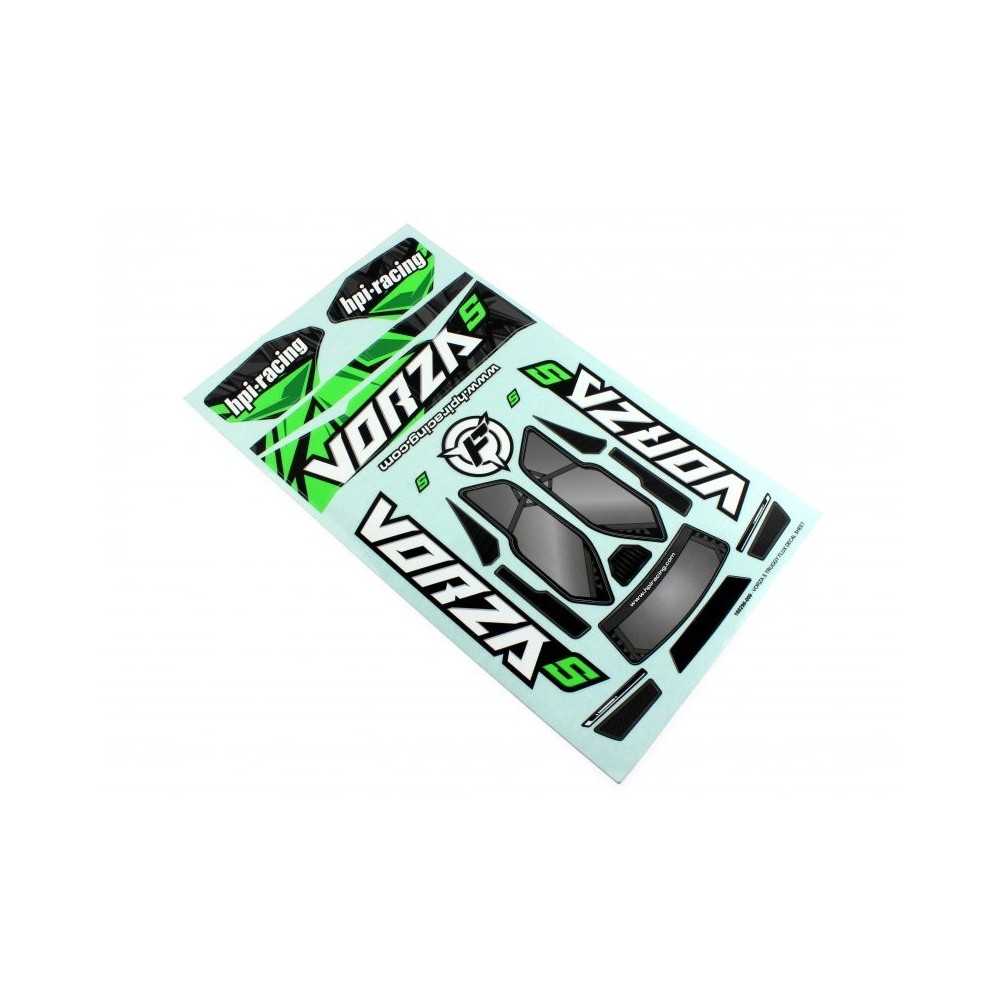 Juego de adhesivos truggy HPI Racing VB2 Vorza S Flux HPI-160437 Juego de adhesivos truggy HPI Racing VB2 Vorza S Flux HPI-160437
